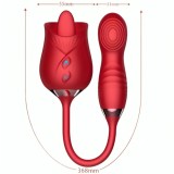 ARMONY - DELIGHT FLOWER VIBRATOR &amp; BUMPING WITH RED TONGUE, ARMONY STIMULATORS
