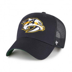 47brand șapcă NHL Nashville Predators culoarea bleumarin, cu imprimeu H-BRANS30CTP-NY