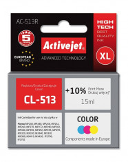 Cartus compatibil CL513 XL color pentru Canon, 15 ml, Premium Activejet, Garantie 5 ani foto