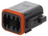 Conector cablu-cablu DT mamă 8 pini negru IP68