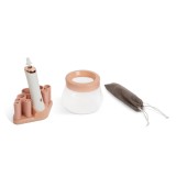 Dispozitiv de curățat și uscător pensule de machiaj - 2 x AAA, Globiz