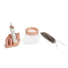 Dispozitiv de curățat și uscător pensule de machiaj - 2 x AAA