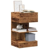 vidaXL Noptiere, 2 buc., lemn vechi, 40x35x65 cm, lemn prelucrat 856749