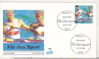 bnk fil Germania 1995 - sport - FDC - canotaj foto