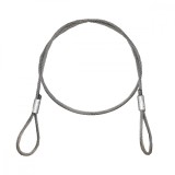 Cablu/Sufa troliu din otel, Diametru 20 mm, Lungime 4 m, cu inele pentru tractat sau ridicat