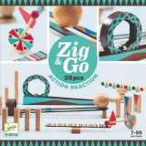 Zig &amp; Go Djeco, set de constructie trasee, 28 piese