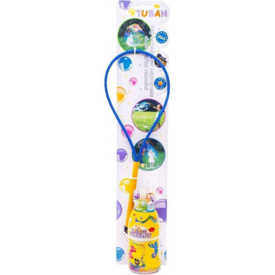 Set Bat cu inel pentru baloane de sapun 35 cm si Solutie baloane de sapun 250 ml Tuban TU3645 foto