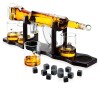 Set decantor, MindBlower, design Mitraliera, accesorii incluse, suport, 4 pahare cu glont, palnie, dop, 12 cuburi din roca pentru whiskey, Oem