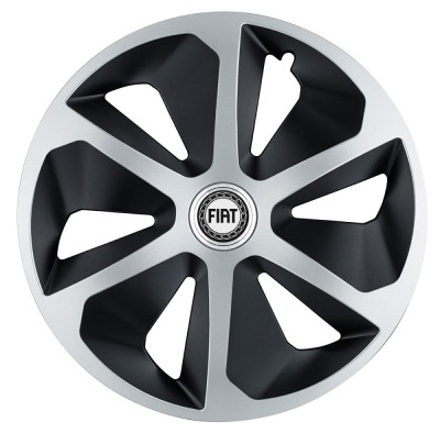 Set 4 capace roti Roco Gri-Negru R17 pentru gama auto Fiat foto