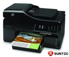 Imprimanta multifunctionala color cu jet HP Officejet Pro 8500A AiO CM755-64001 cu cartuse goale si printhead-uri infundate, fara alimentator foto