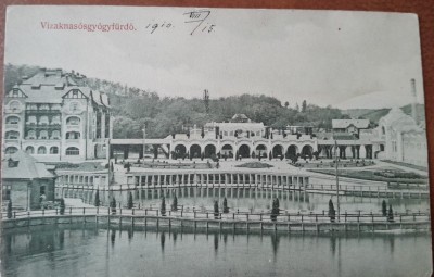 Carte postala, Baile Ocna Sibiului, perioada interbelica foto