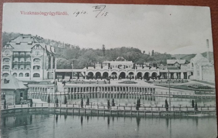 Carte postala, Baile Ocna Sibiului, perioada interbelica