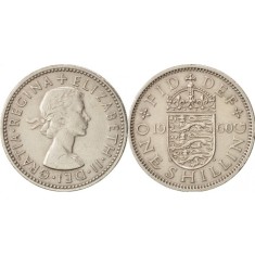 Anglia 1960 - 1 shilling, circulata