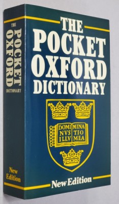 THE POCKET OXFORD DICTIONARY OF CURRENT ENGLISH , by F.G. and H.W. FOWLER , 1984 , COPERTA BROSATA foto