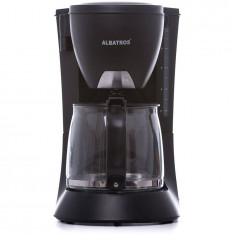 Filtru de cafea Albatros Verona Black 2, 680 W, 8 - 10 ceşti, 1.2 L, Functie antipicurare, Cană de sticlă, Negru