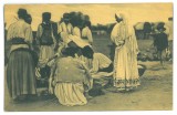2906 - ETHNIC to Market, Romania - old postcard - unused
