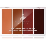 Danessa Myricks Beauty Dewy Cheek &amp; Lip Palette paleta pentru fata multifunctionala faciale culoare Dew It Undercover 25 g