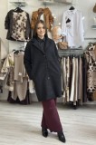 Jacheta dama neagra cu nasturi
