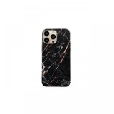 Husa iPhone 13 Pro Burga Dual Layer Rose Gold Marble