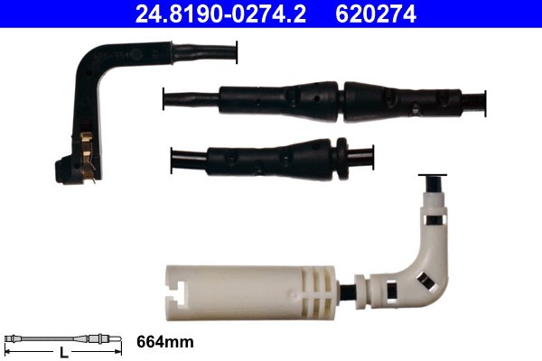ATE 24.8190-0274.2 senzor de avertizare,uzura placute de frana