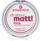 Essence All About Matt! pudră transparentă compactă 8 g