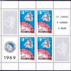 TSV$ - 1969 LP 715 A APOLLO 12, BLOC X 4 MNH/** LUX