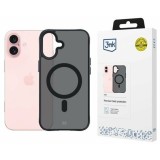 Husa de protectie 3mk Smoke MagCase pentru iPhone 16 Semi-Transparent