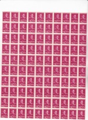 ROMANIA 1944 - COALA 100 TIMBRE MIHAI I VALOAREA 10 LEI MNH. foto