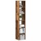 vidaXL Biblioteci 2 buc Lemn vechi stivuibil 30x30x80cm Lemn prelucrat 858818
