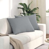 vidaXL Perne pentru canapea 2 pcs Gri deschis 70 x 50 cm țesătură 42013739