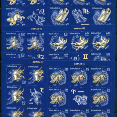2011 , Lp 1900 e , ZODIAC I , minicoli 8 timbre + 1 vinieta - MNH