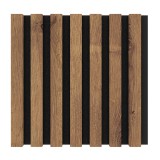Modul riflaj MDF decorativ LDA PREMIUM de tip panou acustic, Stejar Royal, 30x30 cm