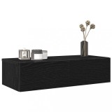 VidaXL Raft de perete cu sertare negru 60x26,5x15 cm lemn prelucrat