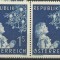 AUSTRIA 1954 - SARBATORI RELIGIOASE ,CRACIUN STRAIF DE 2 NESTAMPILAT