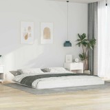 Cumpara ieftin Cadru de pat Alb 200 x 200 cm Lemn de brad