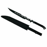 Sabie Vanatoare Cold Blood, 71cm, Otel, Maner Textil, Teaca Curea, Negru