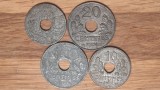 Franta - set de colectie WWII - 10 + 20 centimes toate variantele 1941 - zinc, Europa