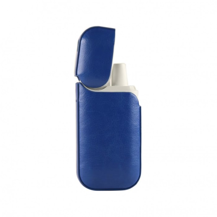 Husa flippy pentru iqos 2.4 plus, capac de protectie, anti soc si zgarieturi, din piele ecologica, 43 g, 12 x 6 x 2.5 cm, albastru