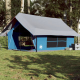 Gossi cort camping pentru 5 persoane, albastru, impermeabil