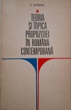 Teoria si topica propozitiei in romana contemporana - Vasile Serban