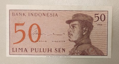 Indonezia - 50 Sen (1964) s869 foto