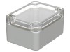 Carcasa universala BOPLA Policarbonat IP66 M 206 G Capac Transparent Gri Deschis 50x65x35mm