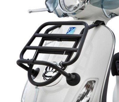 Portbagaj negru mat fata Vespa LX - Vespa LXV - Vespa S 2T - 4T 50-125-150cc - culoare: negru mat foto