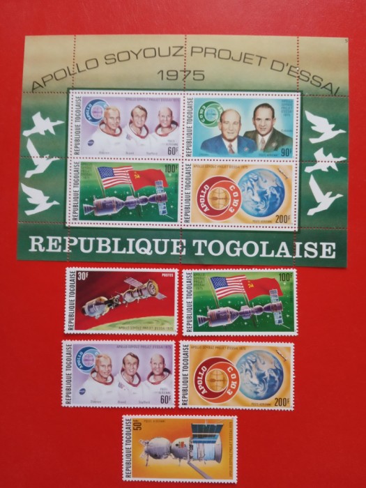 TOGO, SPACE - BLOC + SERIE MNH