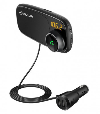 Modulator Tellur Bluetooth Negru FMT-B6 foto