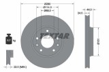 Disc frana Renault Arkana I (LCM, LDN) Motor 1.3 TCe 140 (LDN0), 1.3 TCe 160 (LDN1), 280x24mm, 44 mm, OE 402062072R