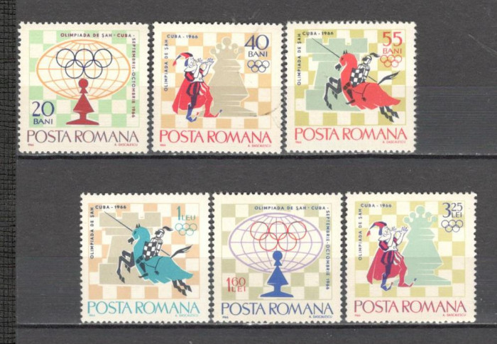 Romania.1966 Olimpiada de sah Havana ZR.247