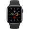 Smartwatch Apple Watch 5 GPS Aluminiu Negru 44mm Curea Sport Silicon Negru