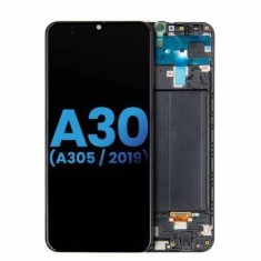 Display cu touchscreen si rama Samsung Galaxy A30 A305F OLED Negru