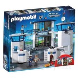 Playmobil City Action Sectia de Politie cu Inchisoare 6919, Set Jucarii Baieti 4+, Multicolor, Plastic, Actiune si Aventura